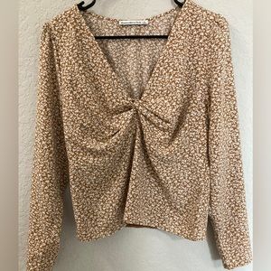 Twist front blouse